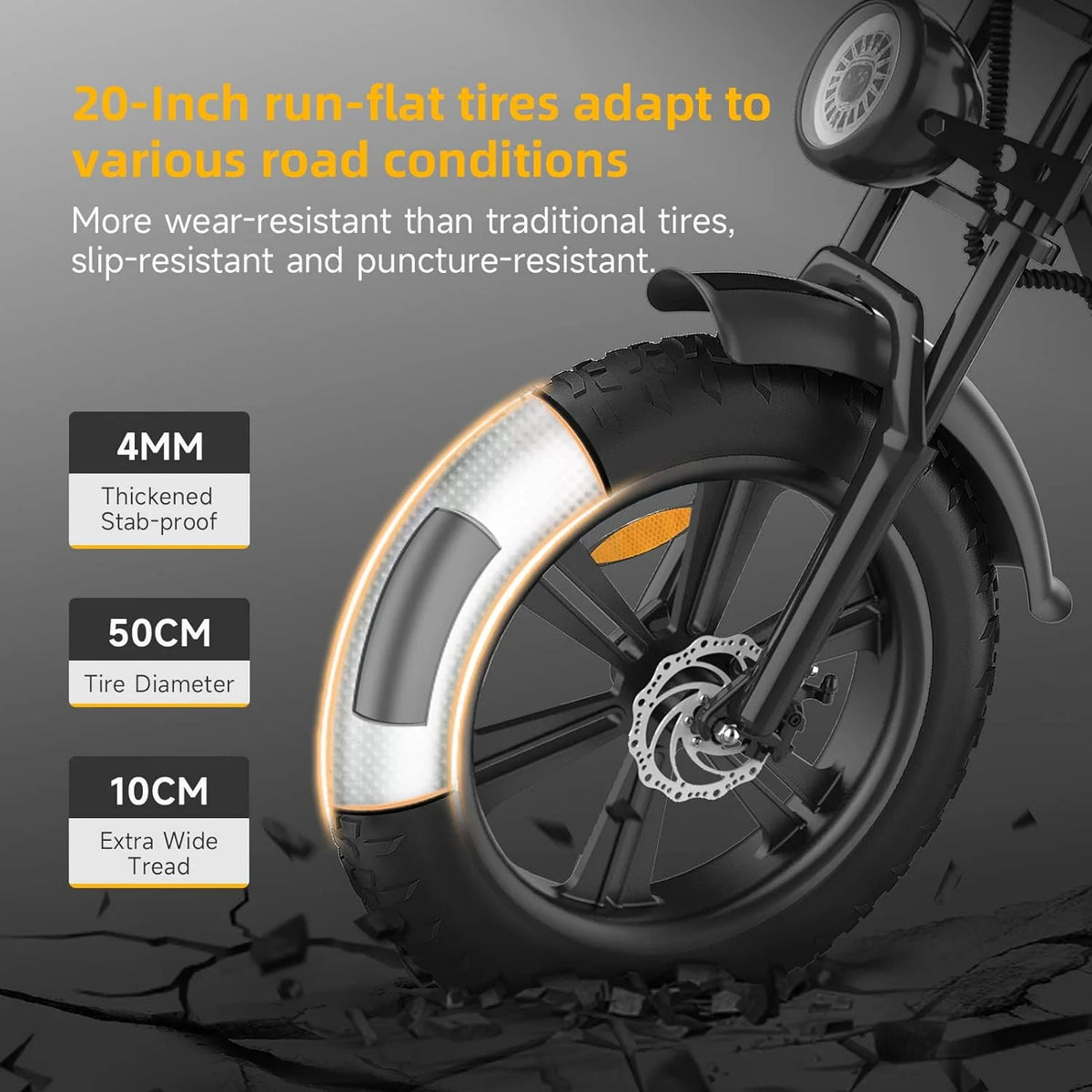Electric Bike 20 Fat Tire 1500W 48V 18AH O817202