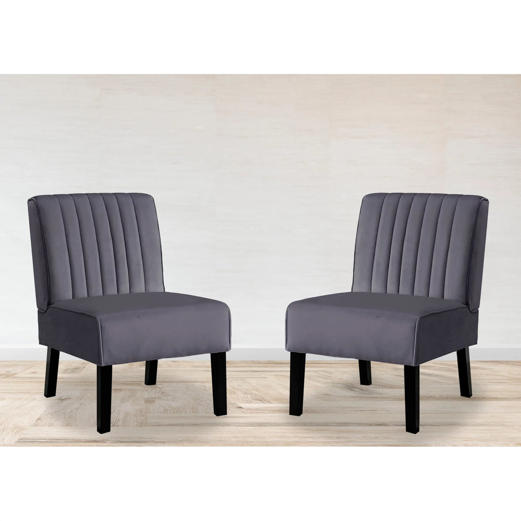 Green Velvet Accent Chair Set of 2 P972701