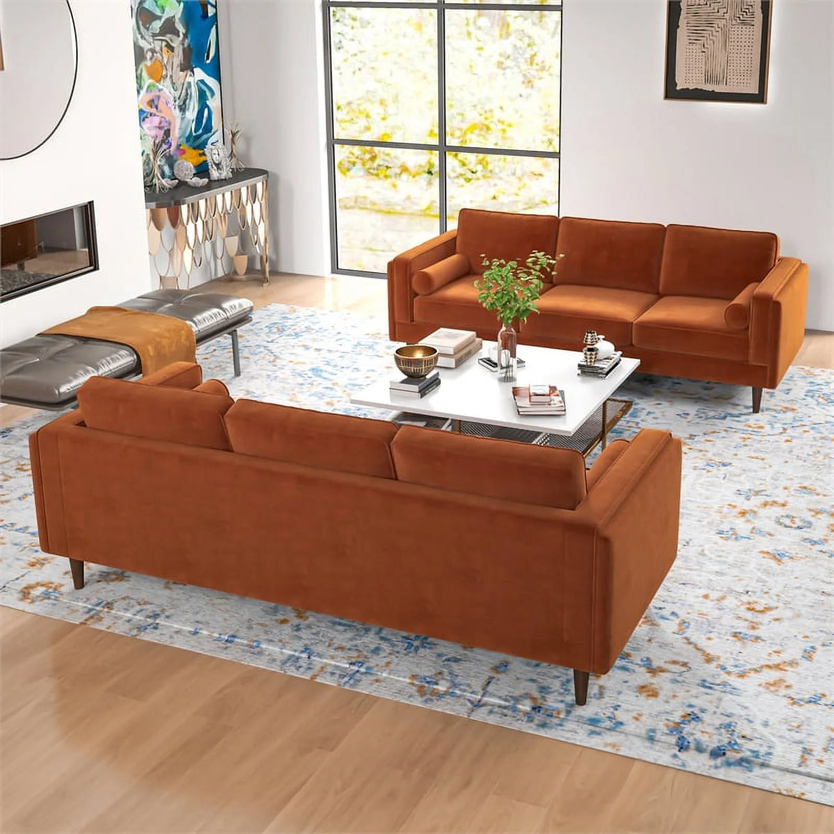 Velvet Sofa Set V1858