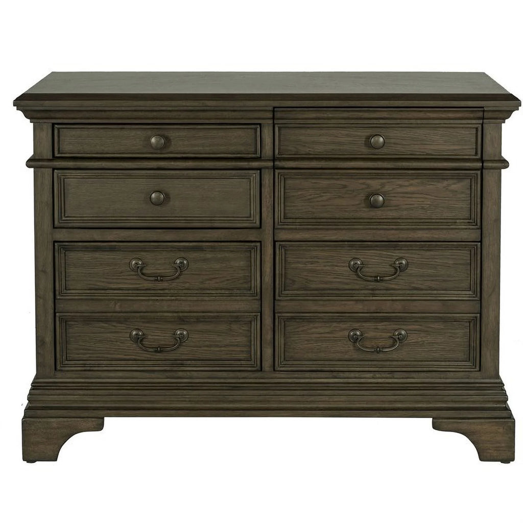 5 Drawer File Cabinet in Burnished Oak Y1392