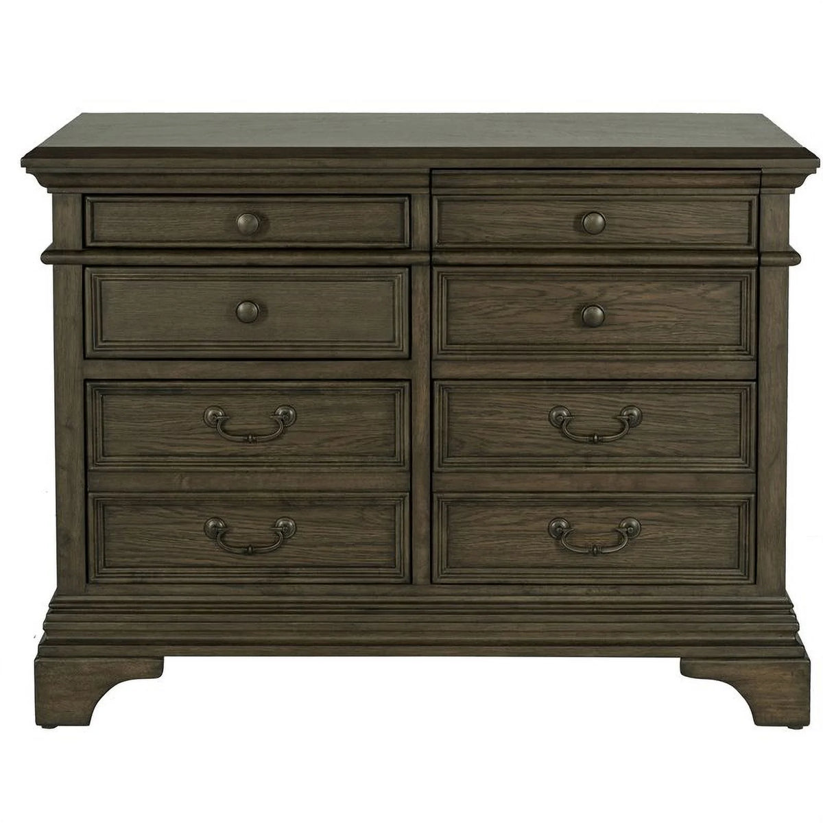 5 Drawer File Cabinet in Burnished Oak Y1392