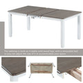 7 Piece Wooden Dining Table Set with 6 Upholstered Chairs X1051