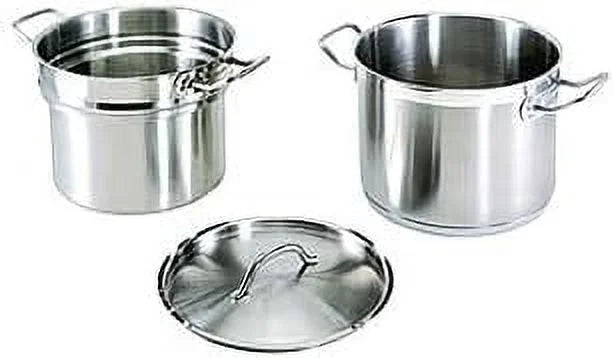 20 Qt. Stainless Steel Double Boiler With Lid S2379