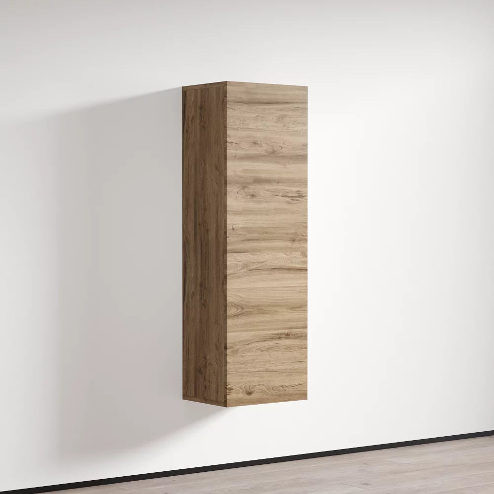 Oak Modular Wall Mounted Floating Bookcase Cabinet V4564
