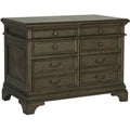 5 Drawer File Cabinet in Burnished Oak Y1392