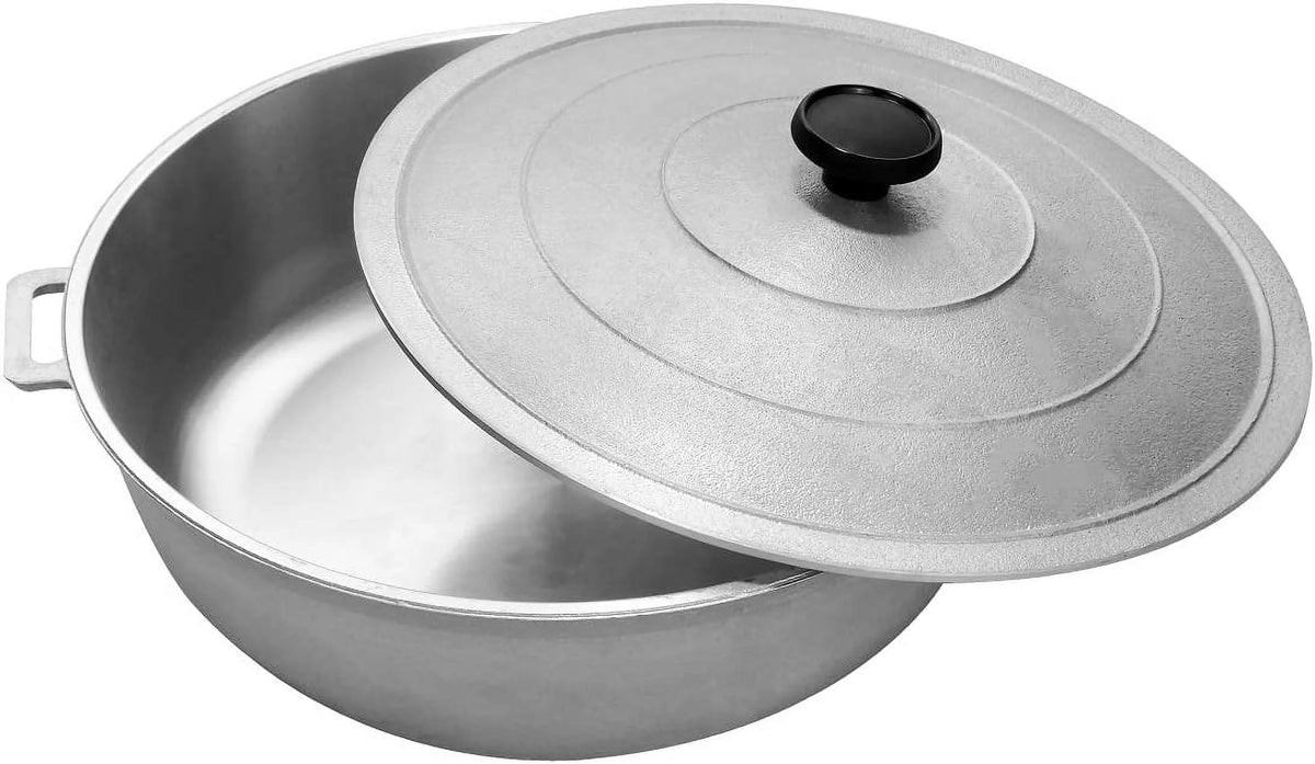 Aluminum Caldero Dutch Oven 7.2 QT Silver 32cm O2247