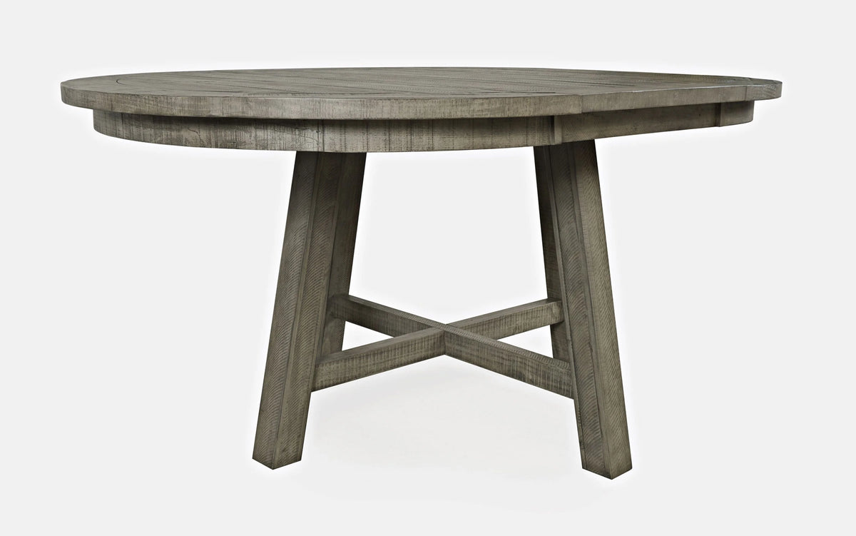 Five Piece Counter Height Dining Table Set with Cross Back Stools B24836