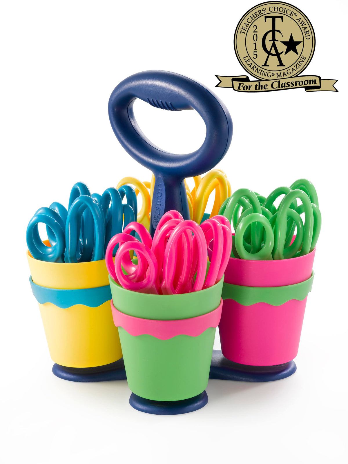 Scissor Caddy with 24 Pointed 5 inch Scissors F2824