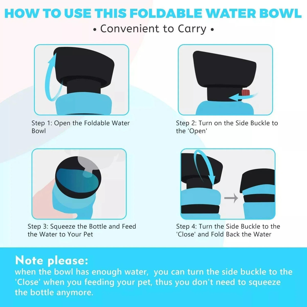 Dog Walking Combo: Poop Bags 120 Count, Waste Bag Carrier, Collapsible Water Bottle Set A8986