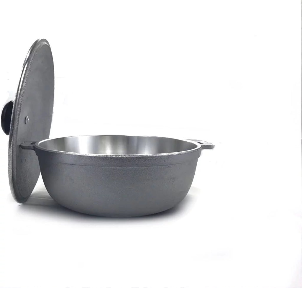 Aluminum Caldero Dutch Oven 7.2 QT Silver 32cm O2247