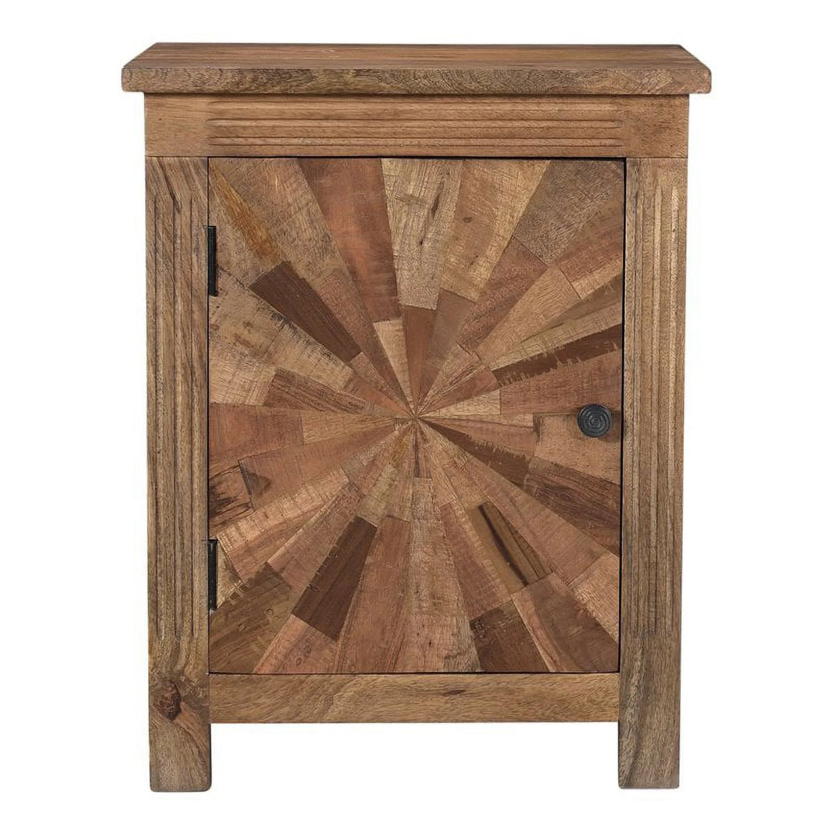Brown Solid Wood Nightstand U23292
