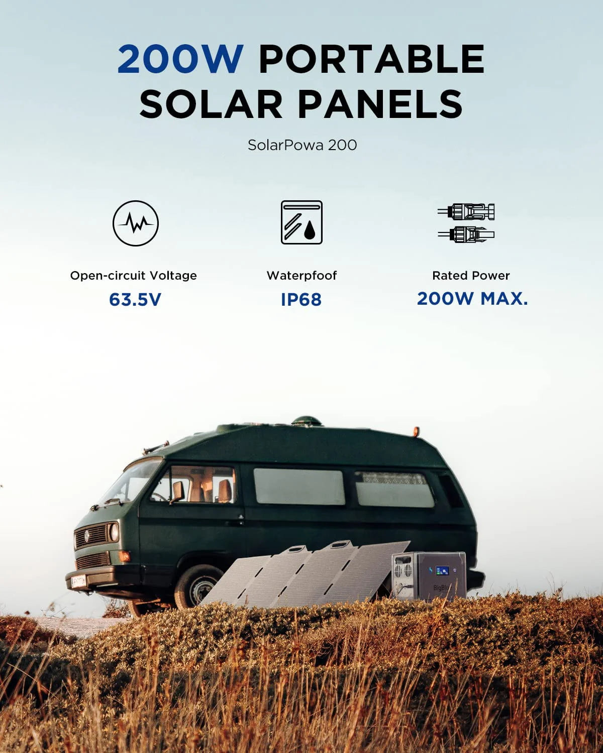 2500W Solar Generator with 200W Portable Solar Panel G607033