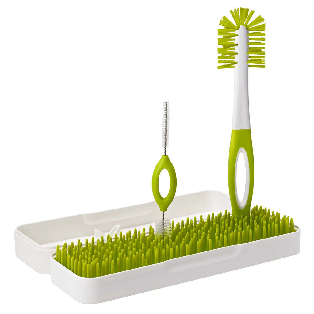 Compact Travel Bottle Drying Rack + 2 Baby Bottle Brushes G668785