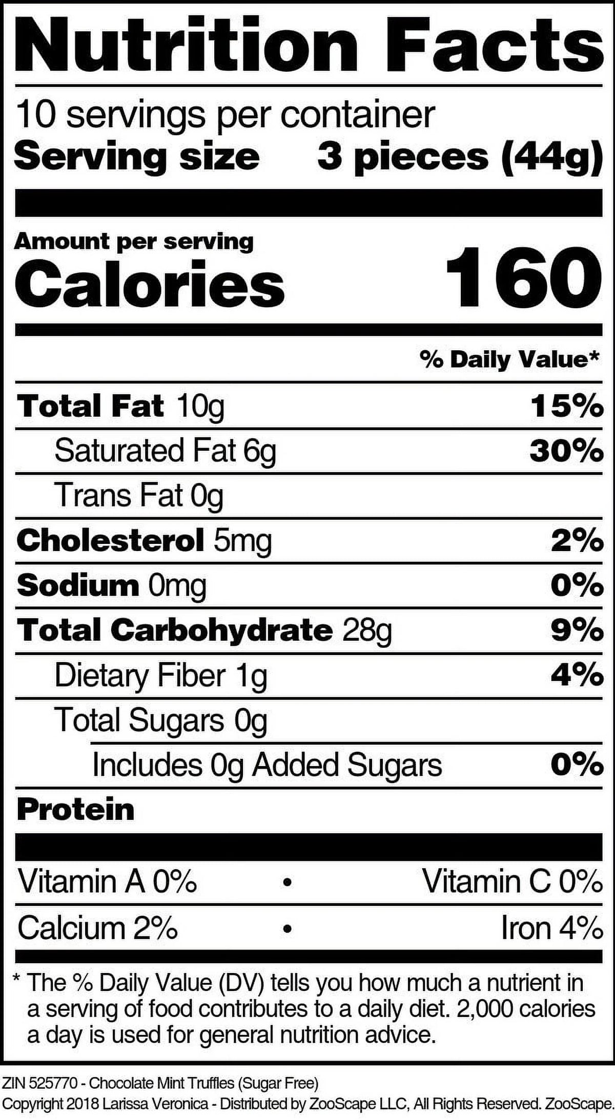 Sugar Free Chocolate Mint Truffles 16 oz 3-Pack B1882