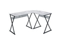 Antique White Black Writing Desk E2856