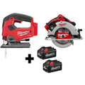 18V Lithium-Ion Brushless Cordless Jig Saw and 7-1/4 in. Circular Saw J7176