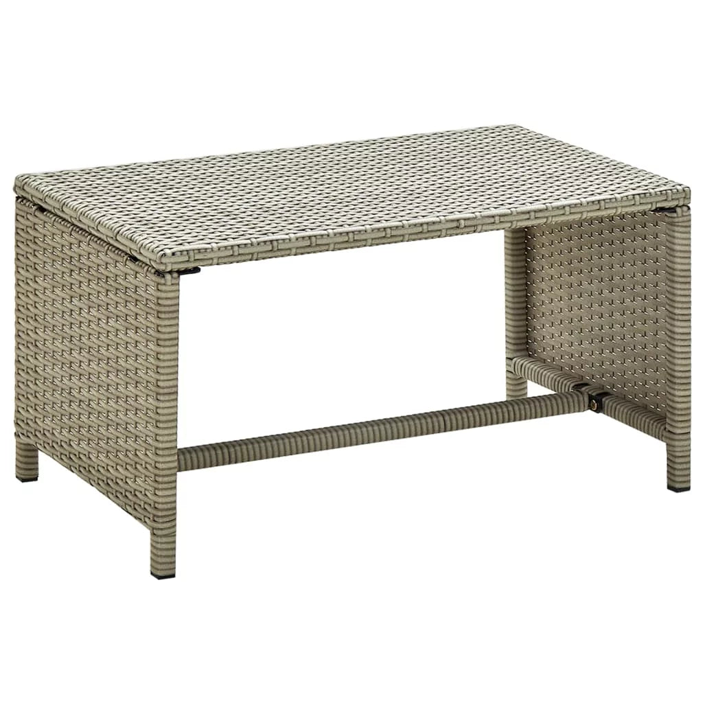 Beige Poly Rattan Coffee Table H6582