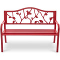 50" Cast Iron Metal Outdoor Bench D116