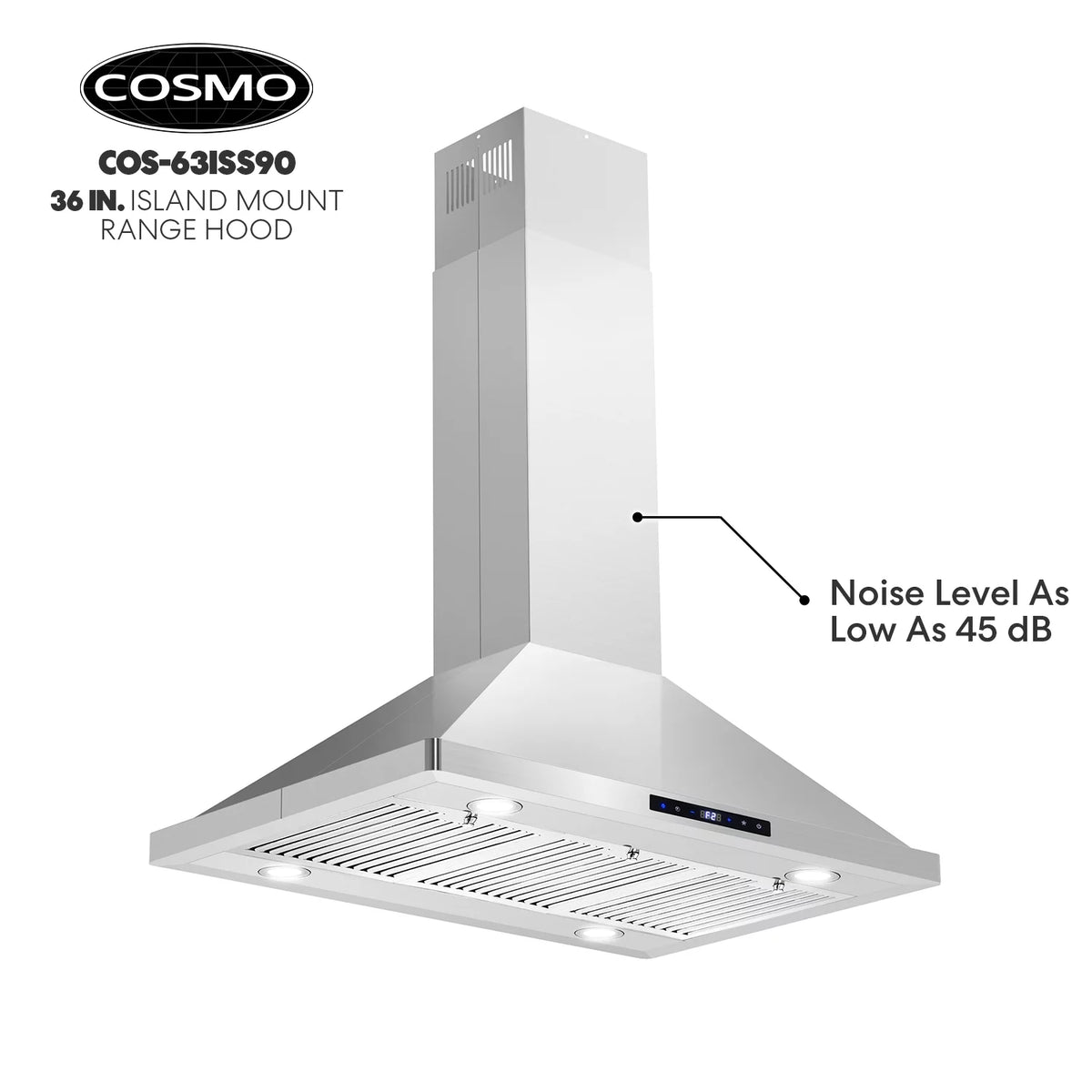 30 380 CFM Ducted Island Range Hood in Stainless Steel Z1403