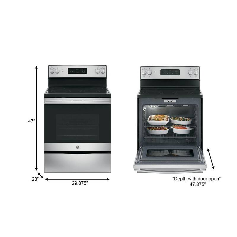 5.3 cu. ft. Freestanding Electric Range in Stainless Steel F2986