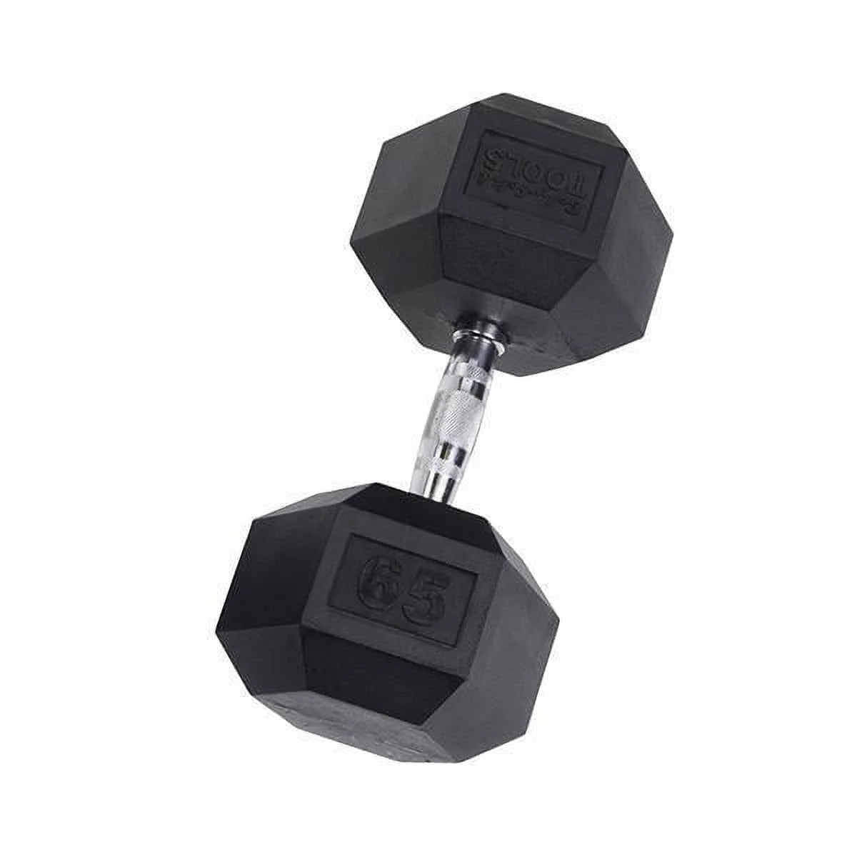 Rubber Coated Hex Dumbbells 55 lb F85086
