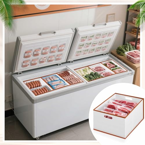 4 Pcs Collapsible Freezer Organizer Bins H342