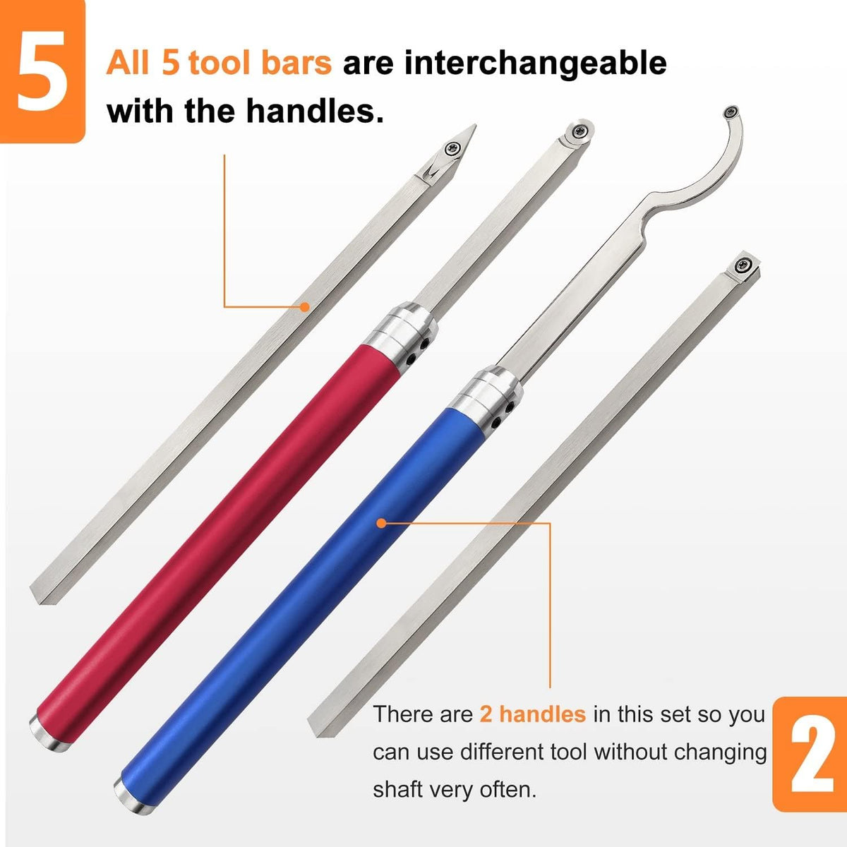 Carbide Woodturning Tools 7pc M87429