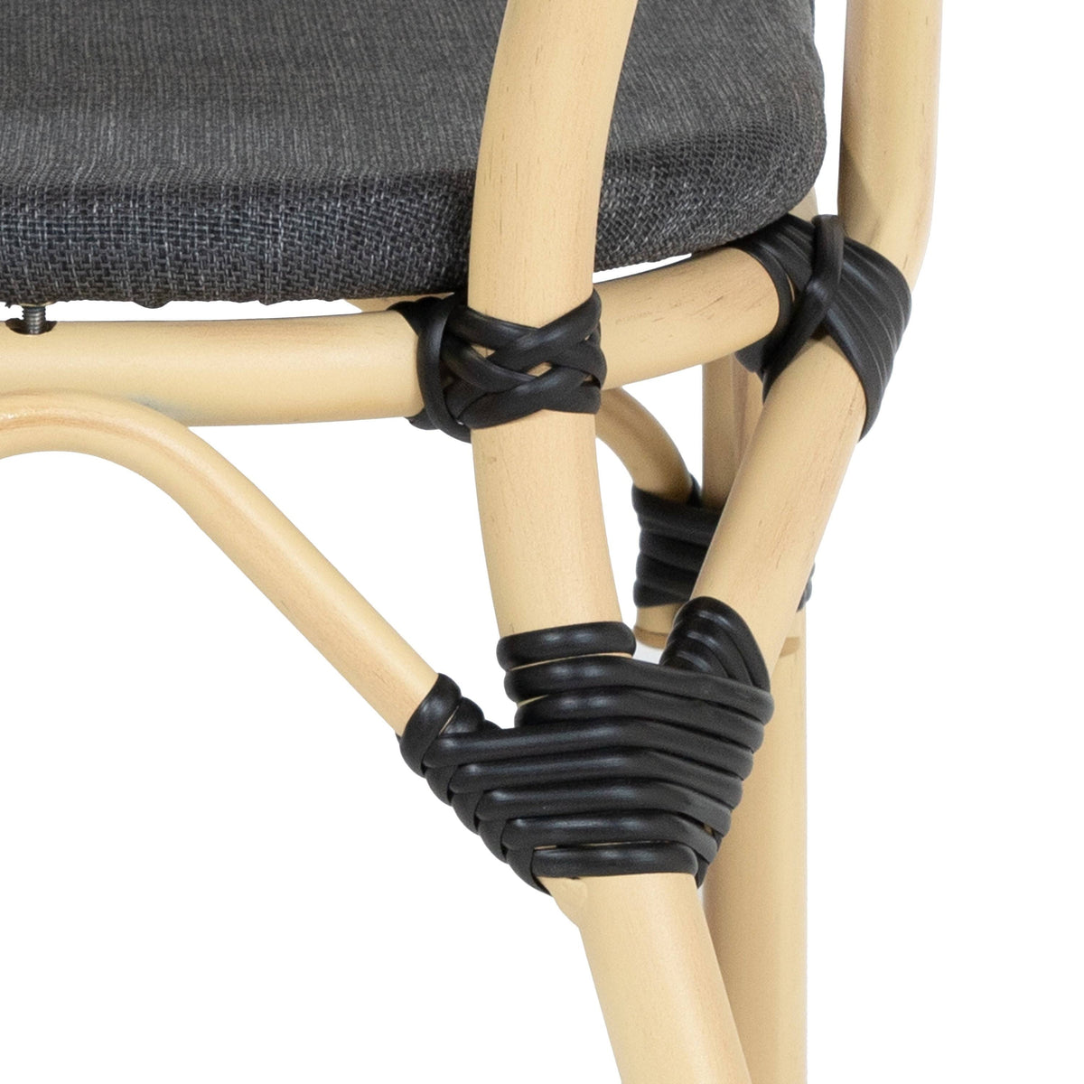 Natural Tone Patio Side Chairs Set of 2 N9950