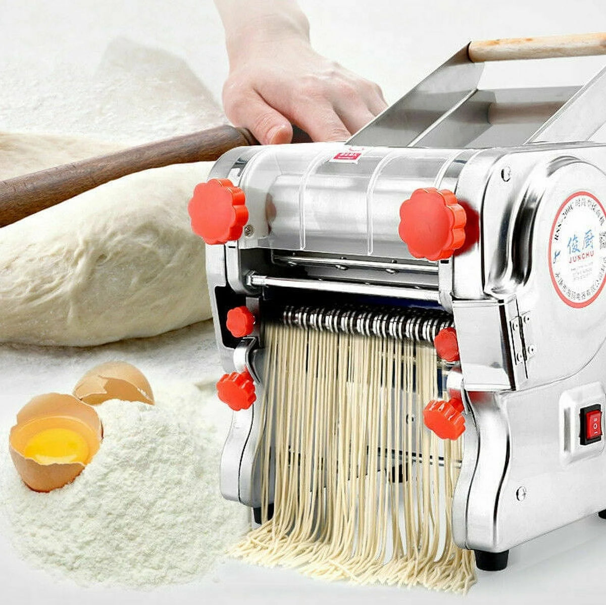 110V Electric Pasta Press Maker Noodles Machine Z239827