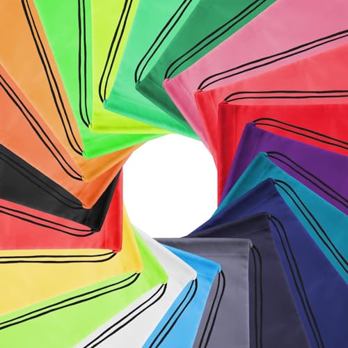 60Pcs Polyester Drawstring Backpacks O47072