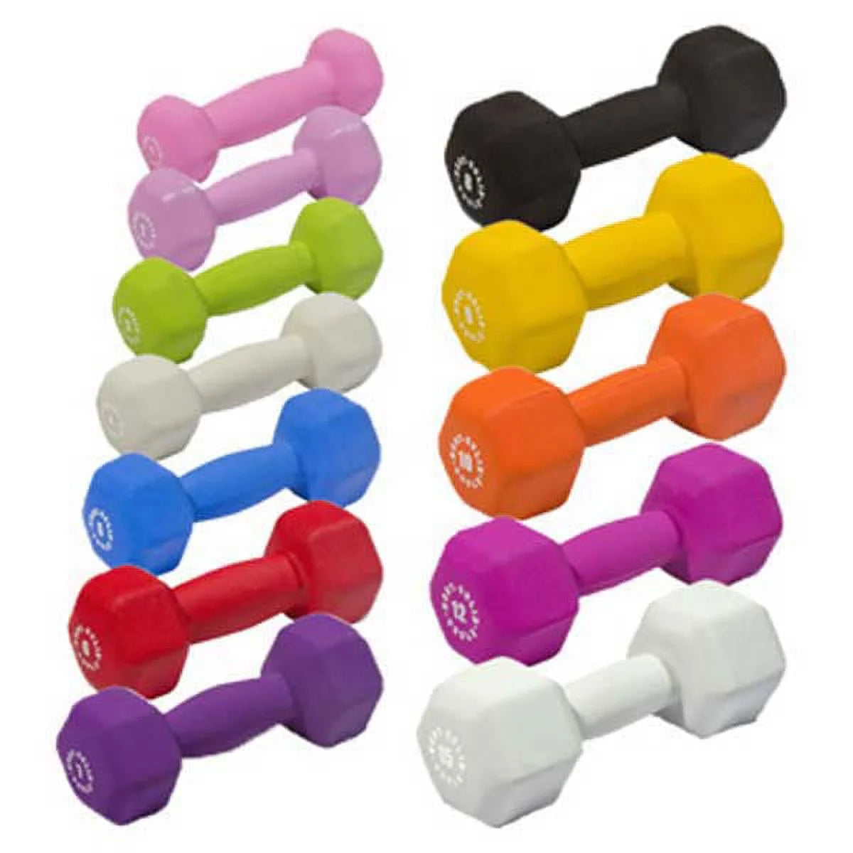 Neoprene Dumbbells Set 1-15 lb Pairs V336710