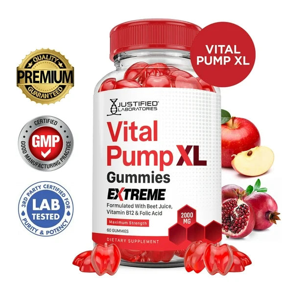 2000MG Beet Juice ACV Pomegranate B12 Vegan Non GMO Gummies L1546