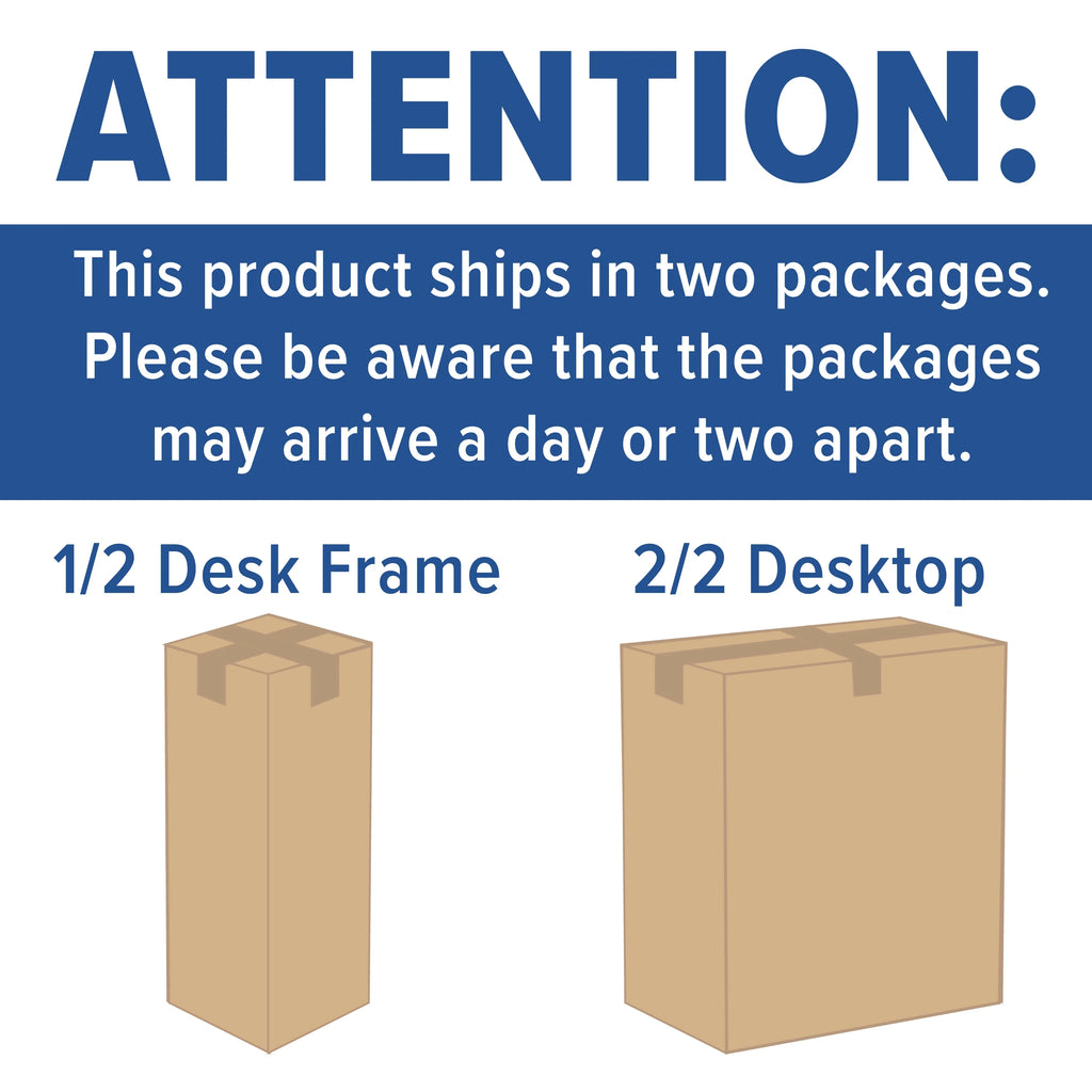 Electric Height Adjustable Standing Desk 48" Wide x 24" Deep Mahogany B594