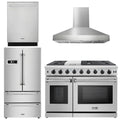 48 in. Gas Range, Range Hood, Dishwasher, Refrigerator M807