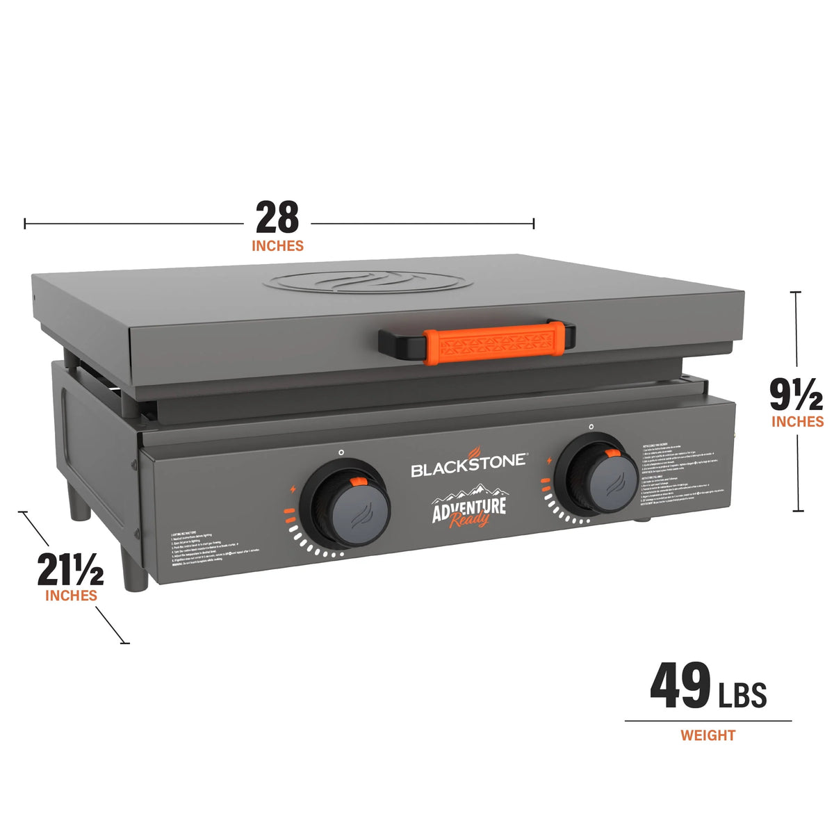 2-Burner Propane Griddle with Hard Cover Y915967