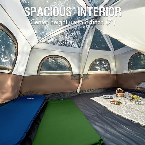 8 Person Family Camping Tent with Porch Z959