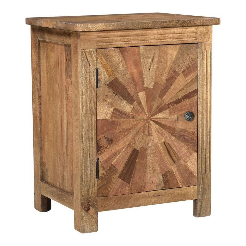 Brown Solid Wood Nightstand U23292