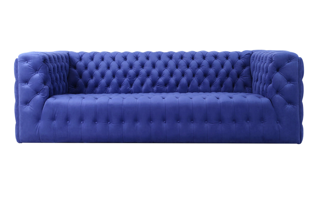 Blue Velvet Tufted Sofa K462254