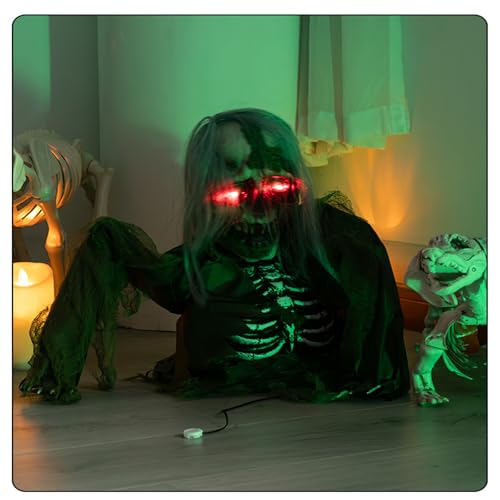 Zombie Decoration with Glowing Eyes and Sounds Z210560
