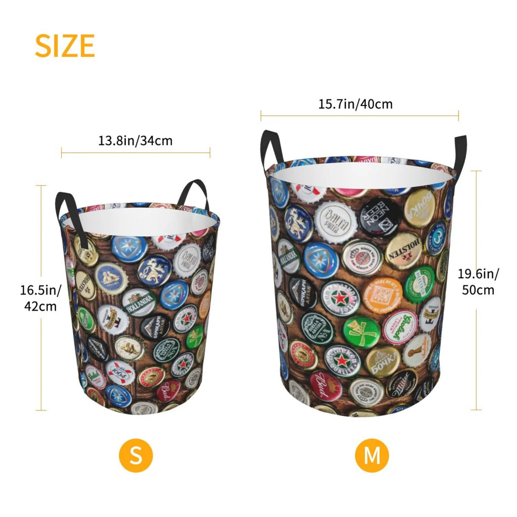 Foldable Laundry Hamper Bucket with Handles W482055