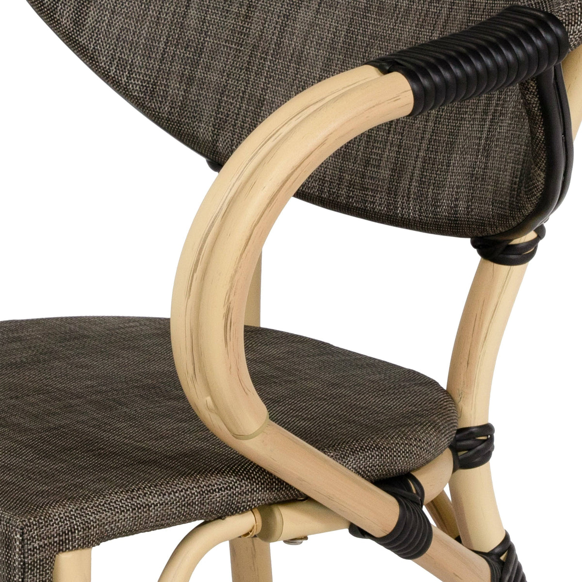 Natural Tone Patio Side Chairs Set of 2 N9950