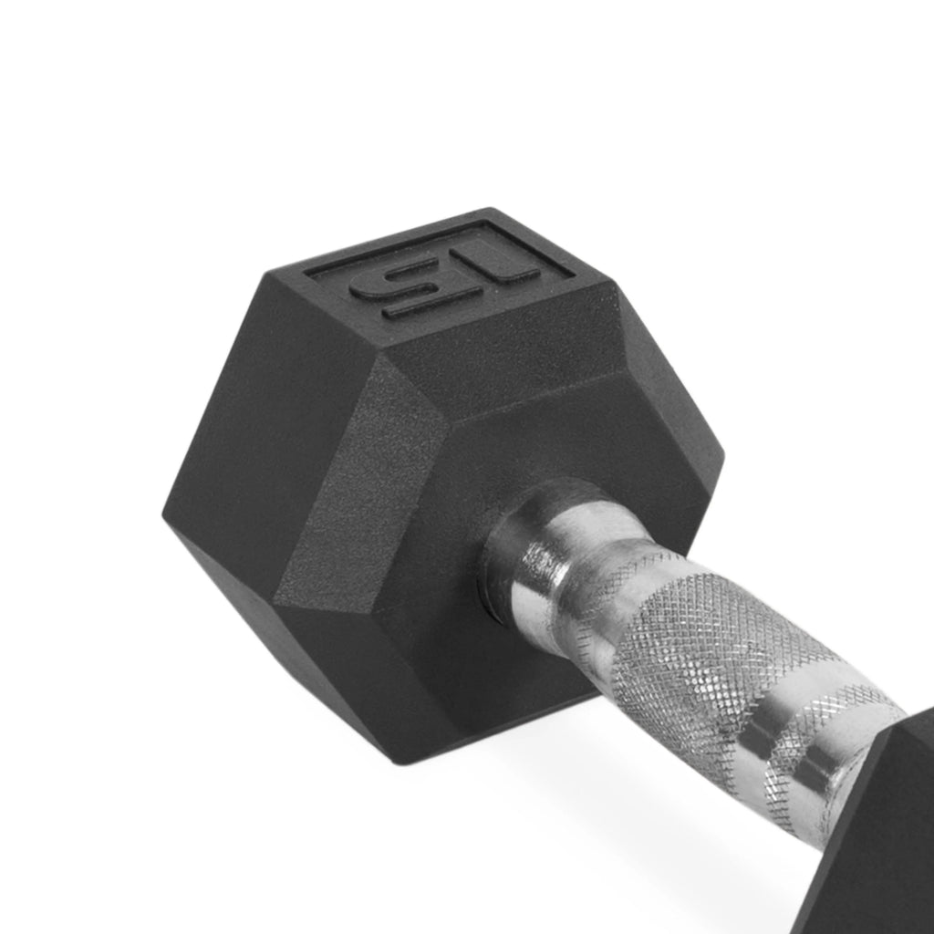 20lb Coated Rubber Hex Dumbbell Pair P739741