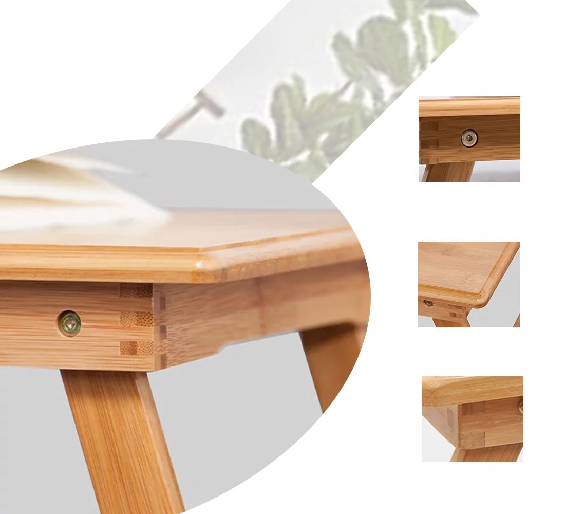 Bamboo Folding Laptop Desk Table M7385