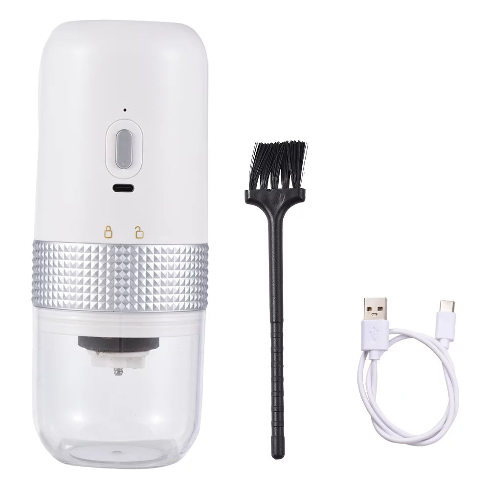 Portable Electric Burr Coffee Grinder 13W 200ml USB Rechargeable Adjustable J6520
