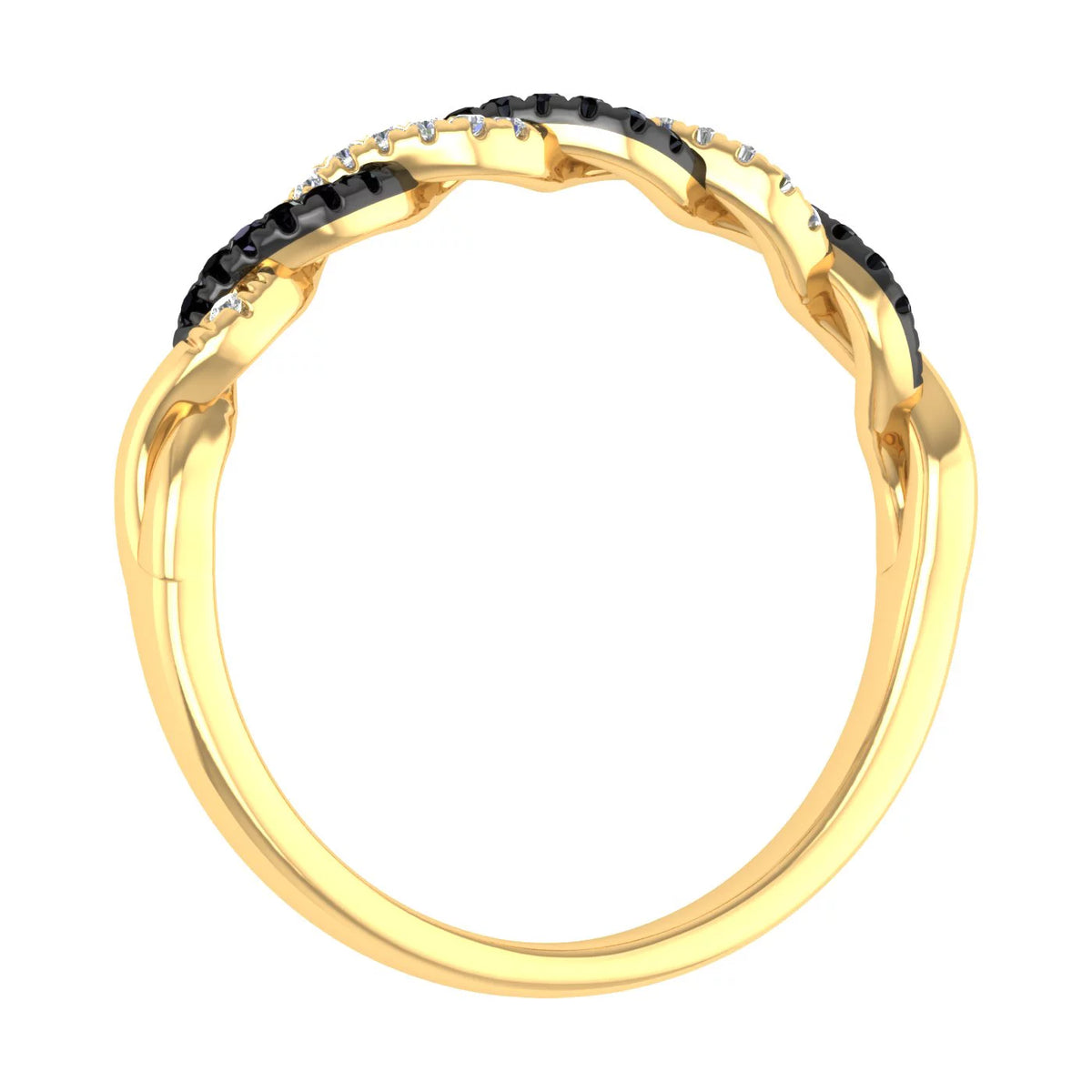 10k Yellow Gold Diamond Wedding Band Ring T34230