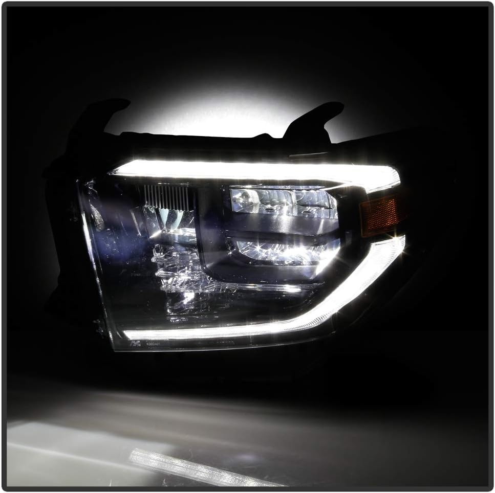 For 2019-2020 Toyota Tundra Black Housing LED Headlight Assembly Left Driver Side Z4060