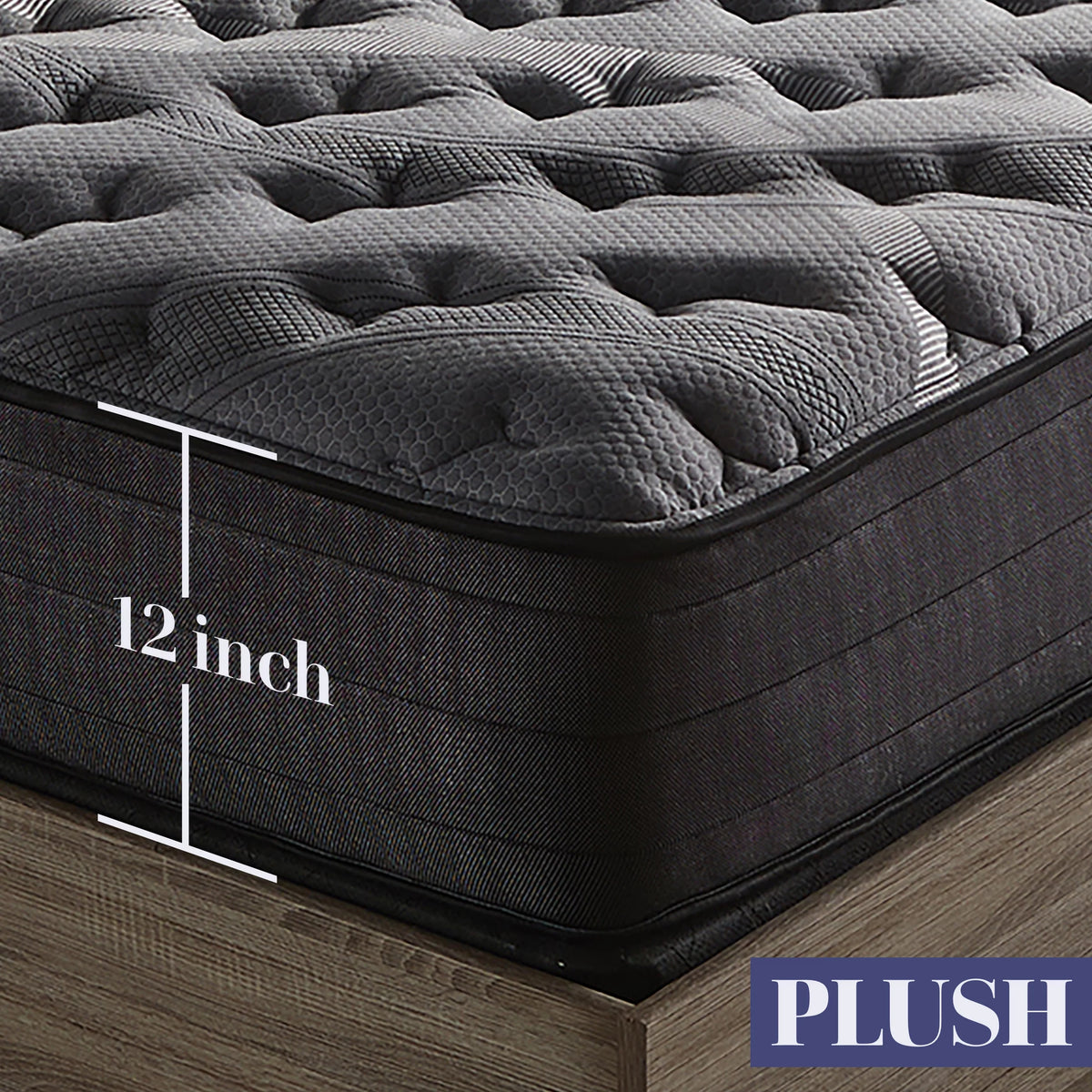12 inch Plush Hybrid Mattress Twin N296138