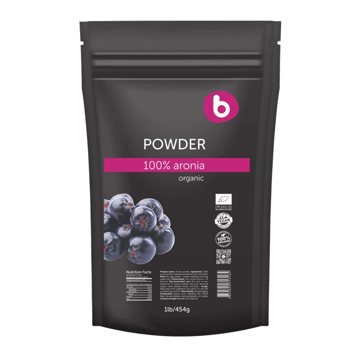 Organic Aronia Berry Powder 1lb V3778