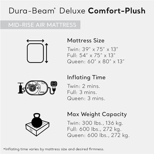 Queen Inflatable Air Mattress with Built in Pump F81800