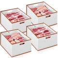 4 Pcs Collapsible Freezer Organizer Bins H342